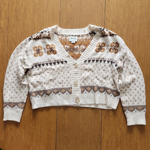 AE Cropped Button Cardigan Sweater - Picture 2 of 4